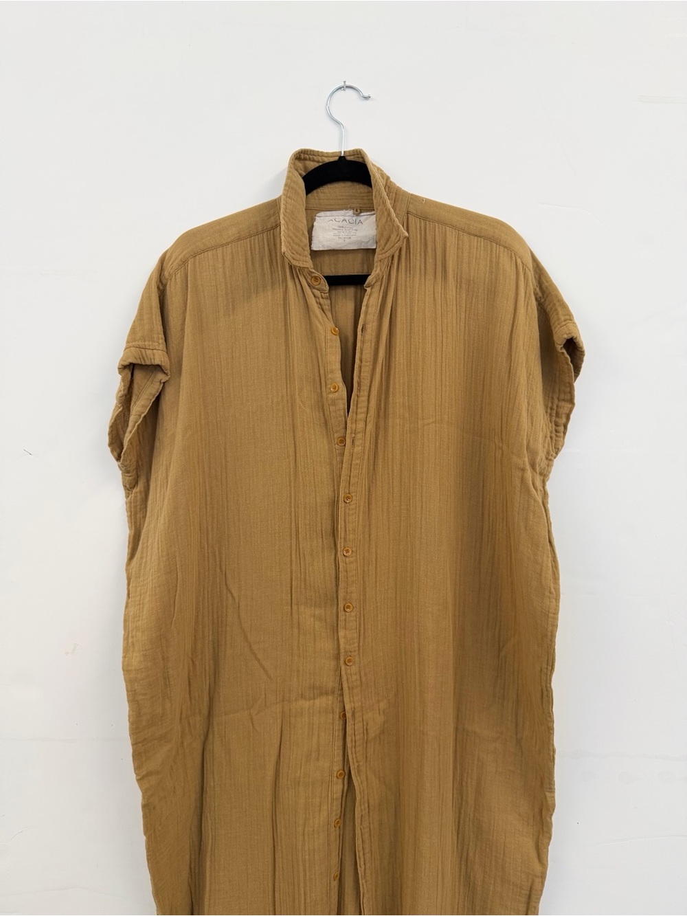 Maxi dress button shirt style very light cotton